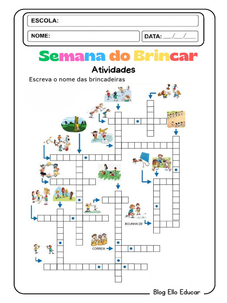 Semana Do Brincar - Atividades 5°ano - 20250524 - 153550 - 0000 | PDF ...