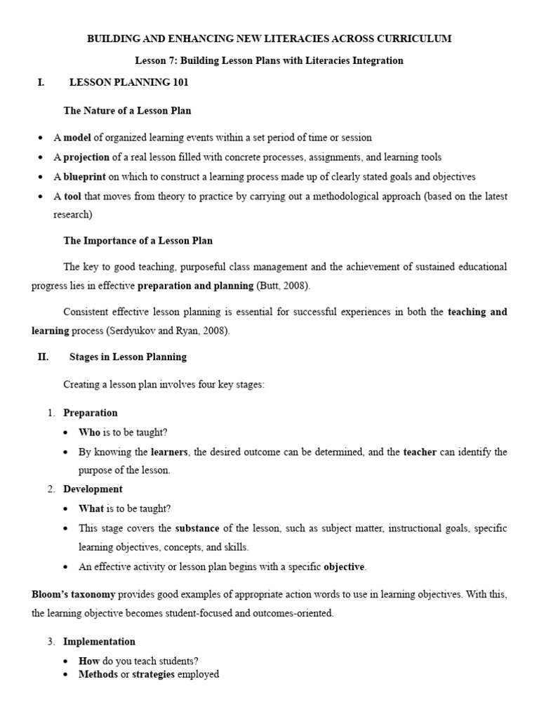 Effective Lesson Planning Strategies | PDF | Lesson Plan | Learning