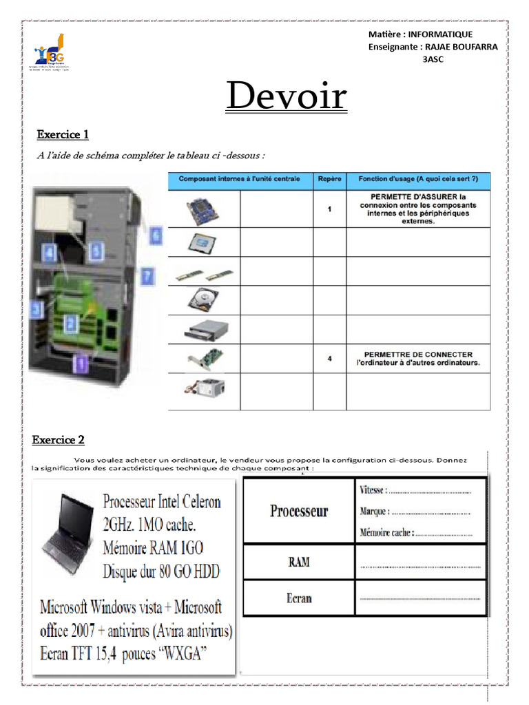 Quiz Informatique : Concepts Clés | PDF | Informatique | Ingénierie ...