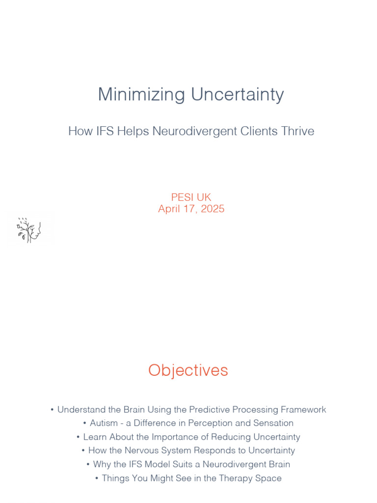 IFS Model for Autism Support | PDF | Autism | Perception