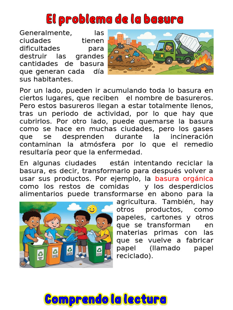 Reciclaje y manejo de basura en ciudades | PDF | Residuos | Reciclaje