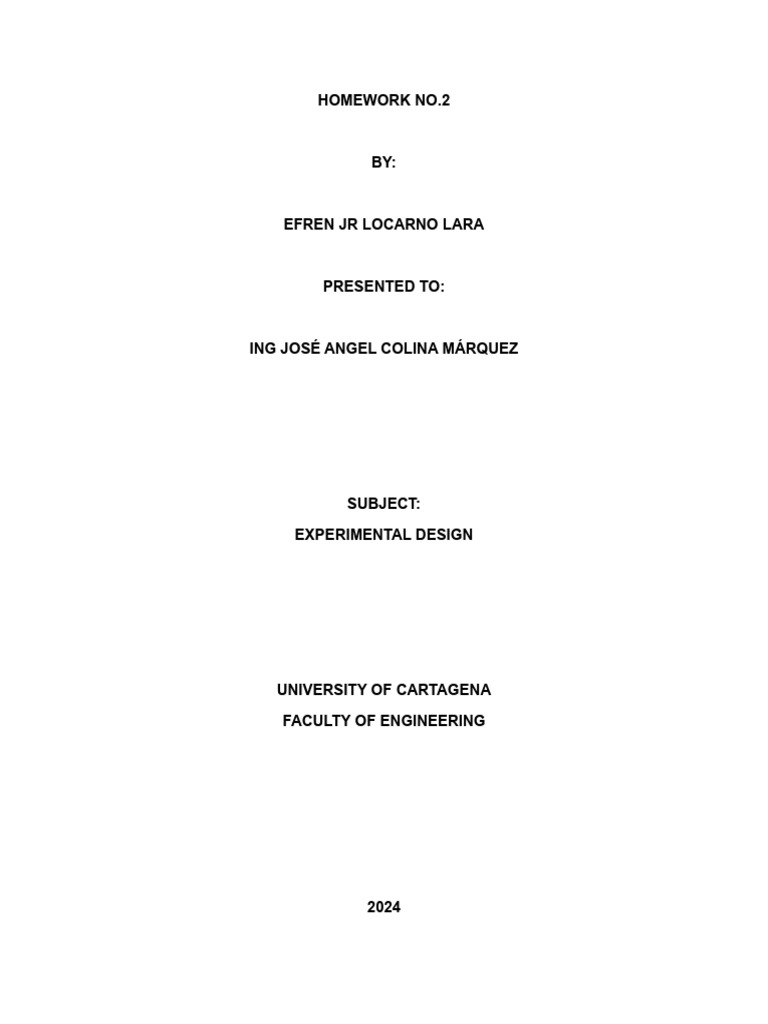 ANOVA Analysis in Experimental Design | PDF | Errors And Residuals ...