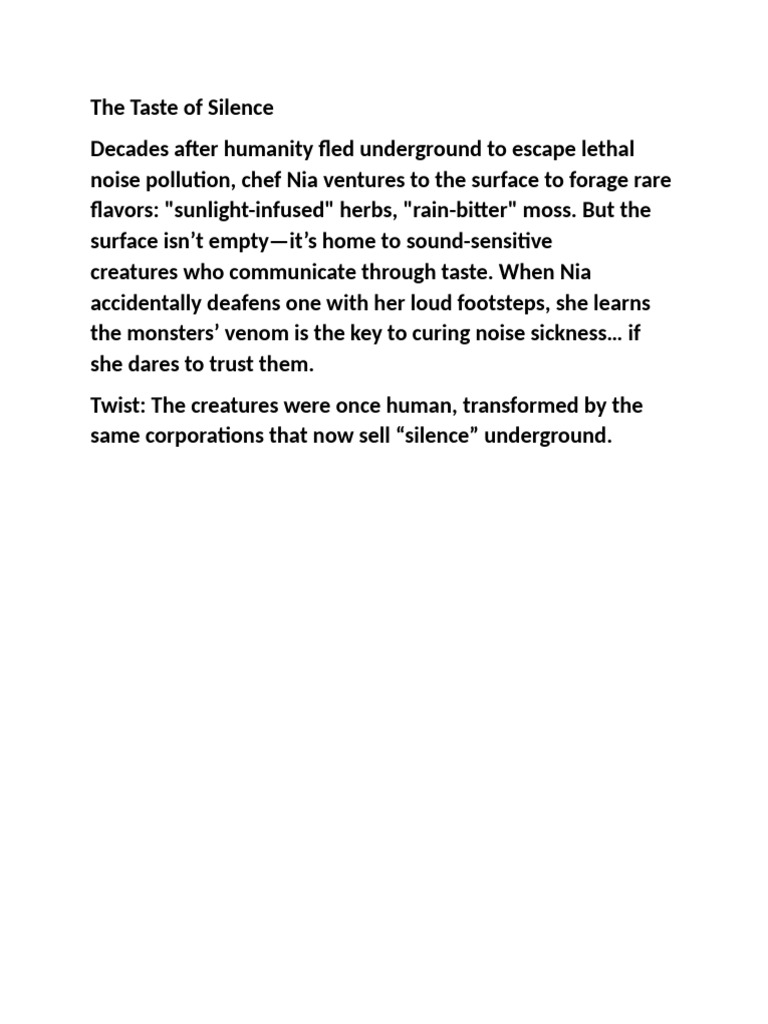 A Taste of Silence Nia's Foraging Quest PDF