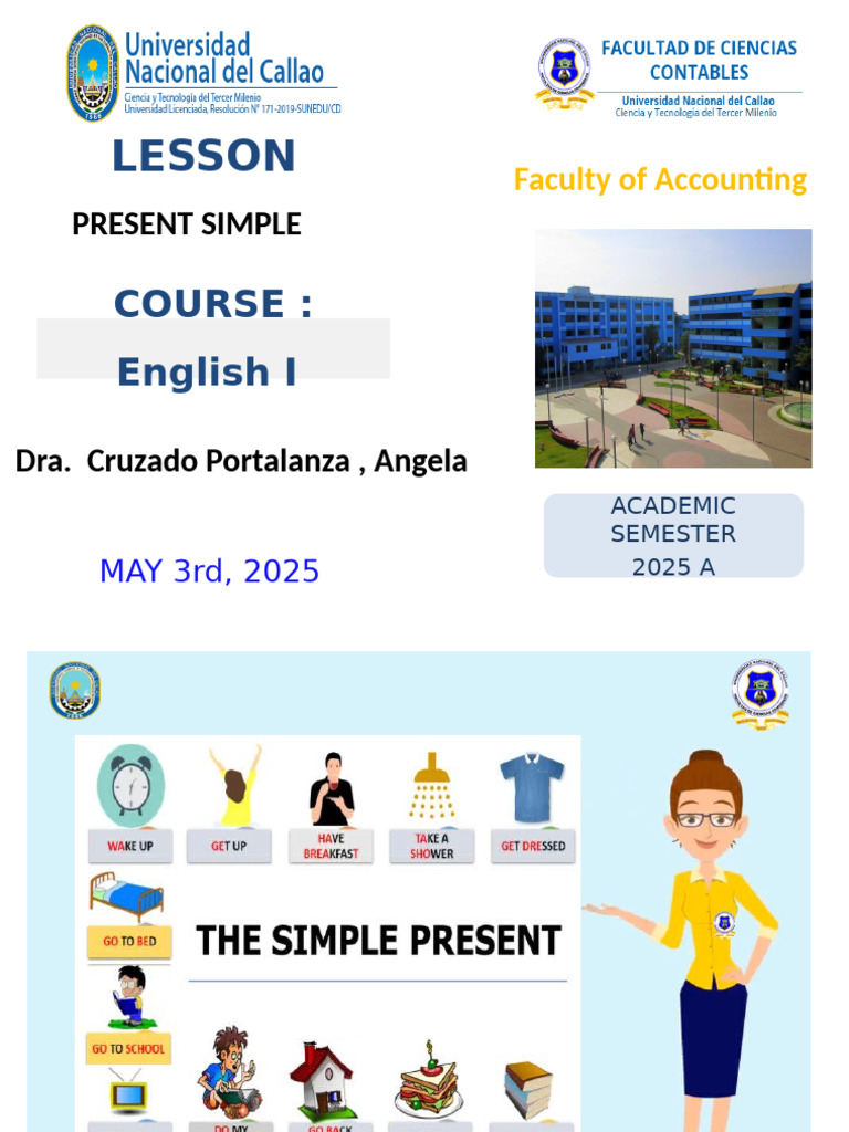 Present Simple English Lesson Guide | PDF | Phrase | Semantic Units
