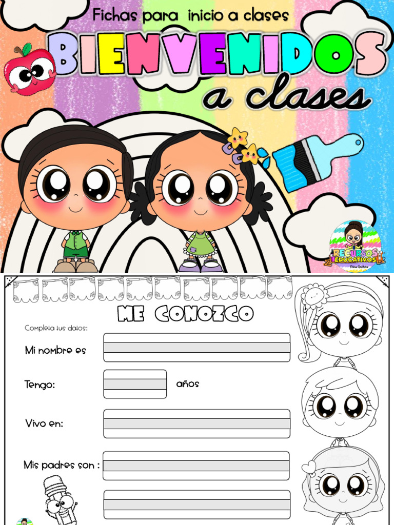 Fichas para el Primer Día de Clases | PDF