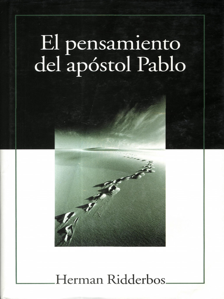 El Pensamiento Del Apóstol Pablo - Herman Ridderbos | PDF