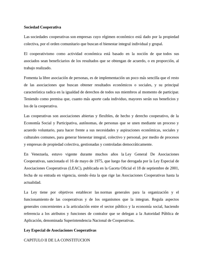Fondos Irrepartibles en Cooperativas | PDF | Cooperativa | Sociedad de ...