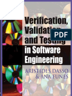 Verification, Validation and Testing in Software Engineering