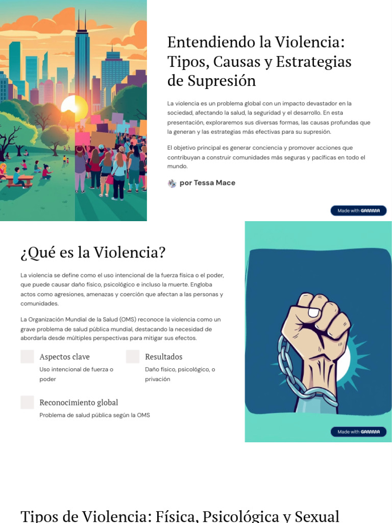 Tipos, Causas y Estrategias de Violencia | PDF | Violencia | Salud mental