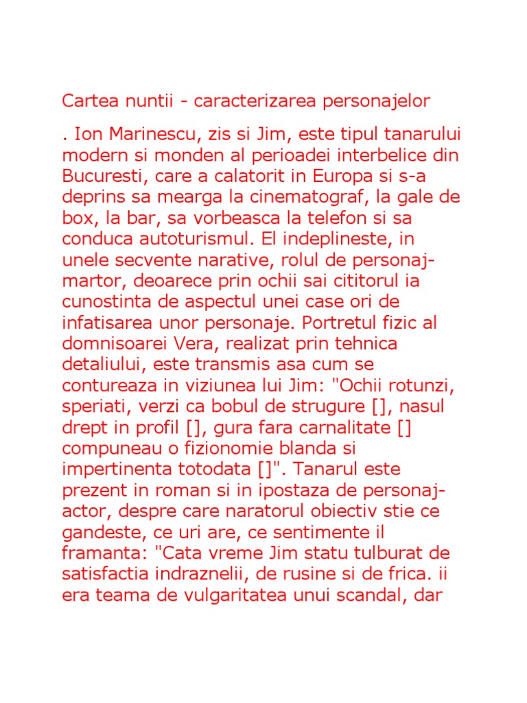 Hick gain somewhere Cartea Nuntii | PDF
