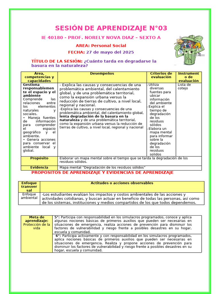 Degradación de Residuos Sólidos: Tiempo | PDF | Biodegradación | Residuos
