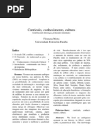 Curriculo Conhecimento Cultura [Filomena Moita]