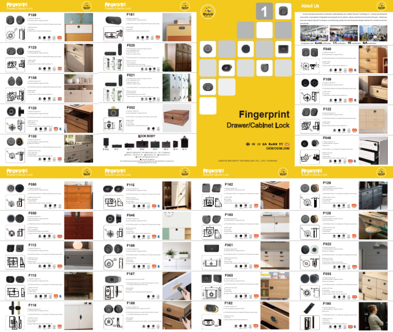 Catalog Fingerprint Lock | PDF | Power Supply
