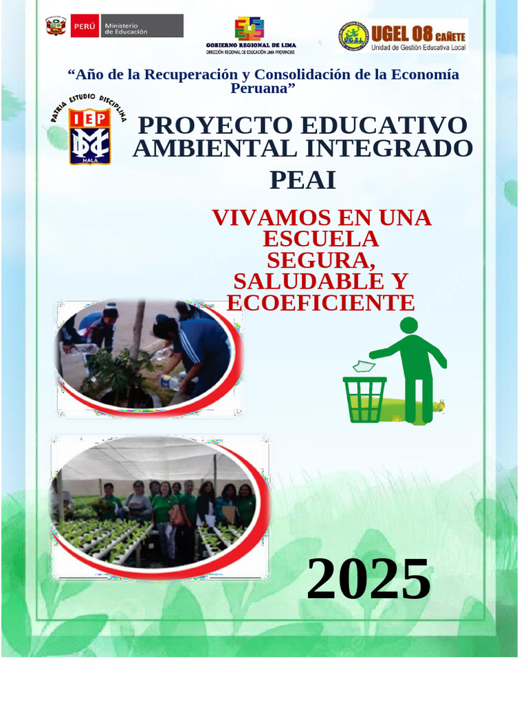 Escuela Segura y Ecoeficiente 2025 | PDF | Sustentabilidad | Residuos