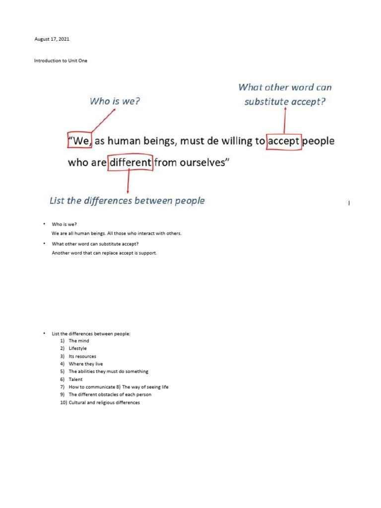 Intro To Unit 1 Complete | PDF