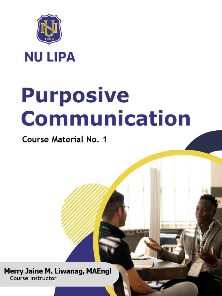 Understanding Purposive Communication | PDF | Communication | Human ...