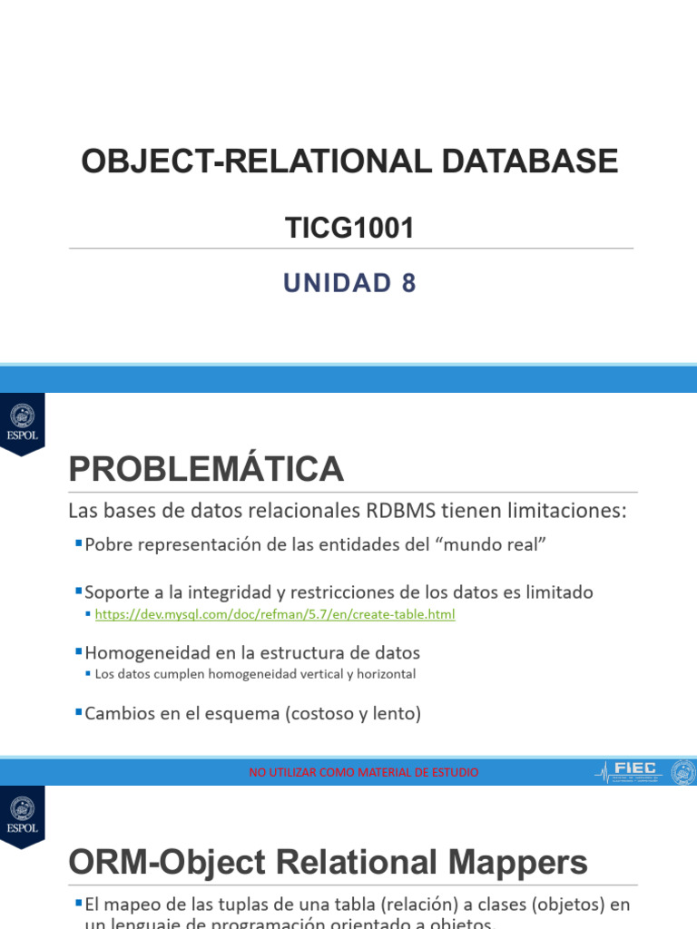 23 ORM | PDF | SQL | Mi sql