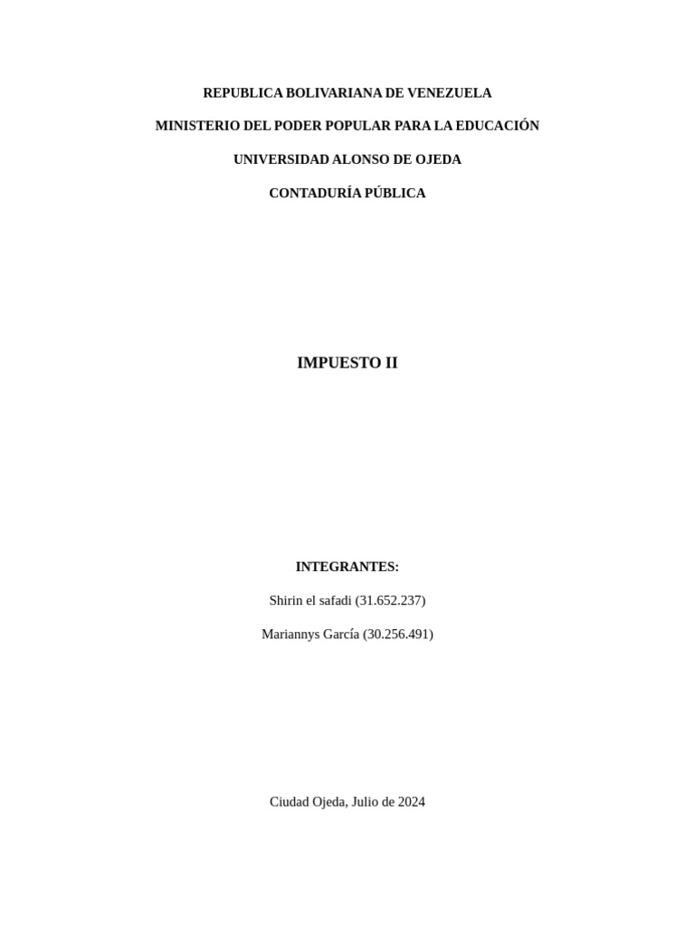 Deberes Formales del IVA en Venezuela | PDF | Impuesto al valor ...