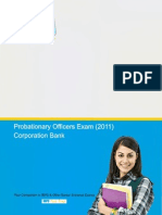 Probationary Officers Exam 2011 - Corporation Bank