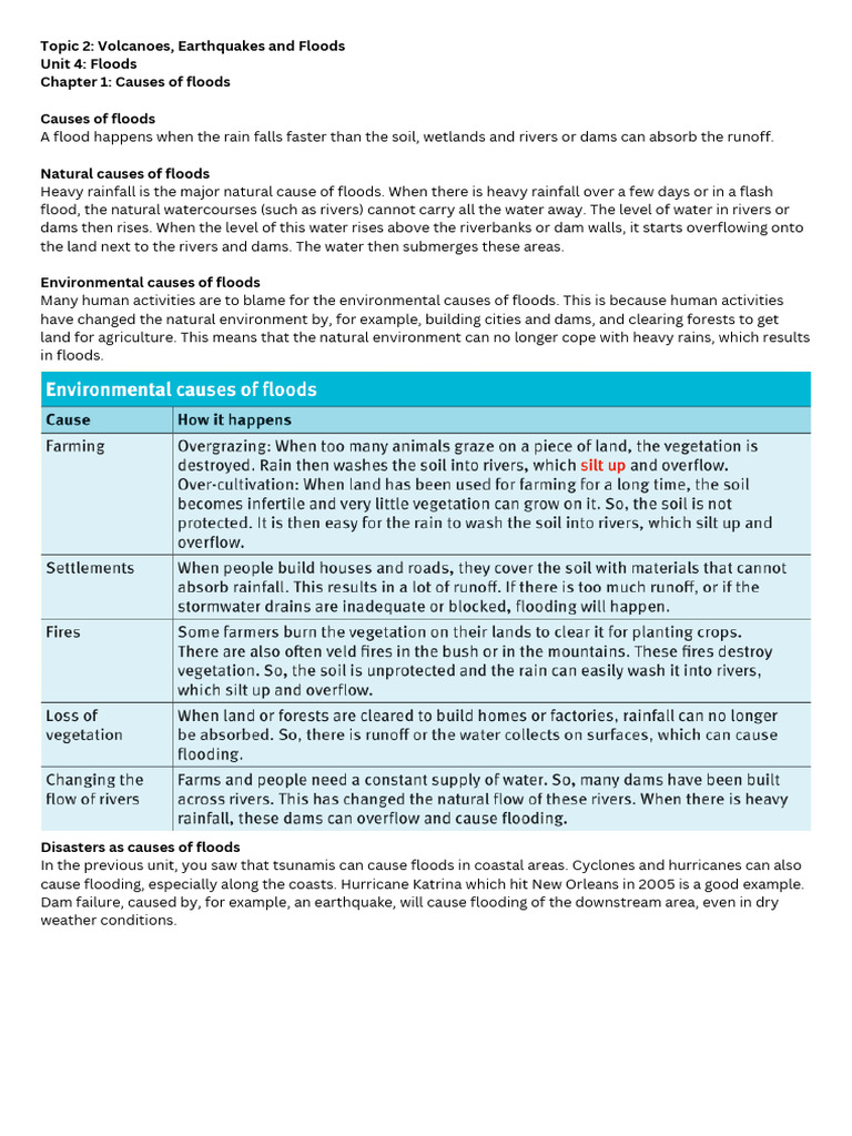 Understanding Flood Causes and Effects | PDF | Flood | River
