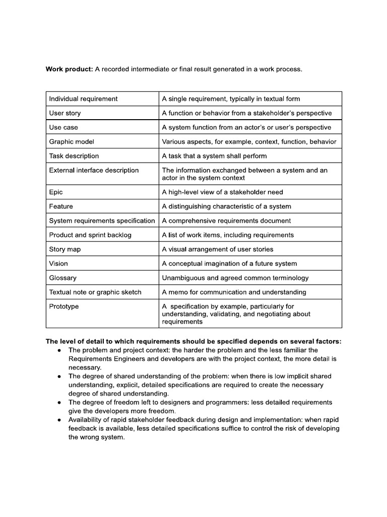 3 Work Products and Documentation Practices | PDF