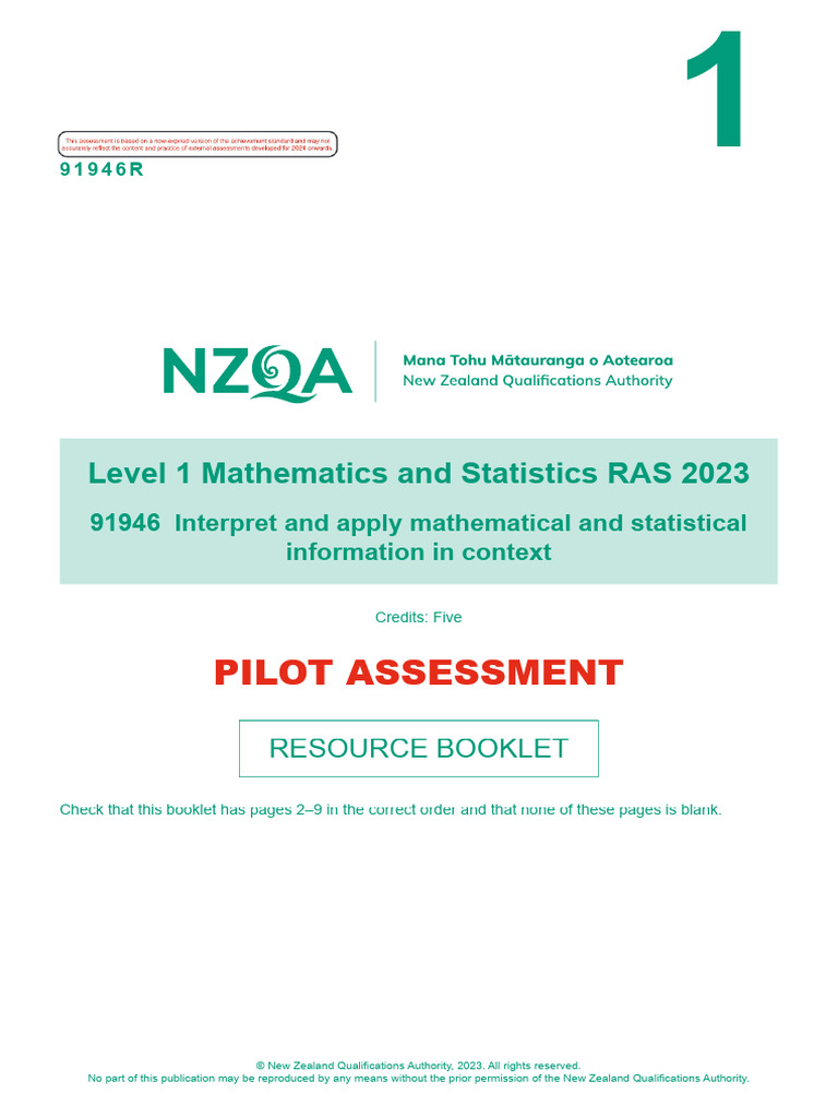 Level 1 Mathematics and Statitics | PDF | Watt | Electricity Generation