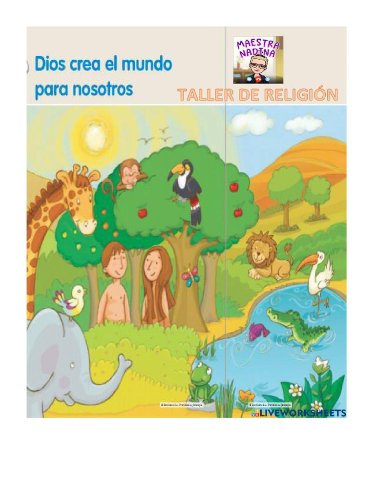 Guia Sobre La Creacion de Dios Grado 4 A, B y C | PDF
