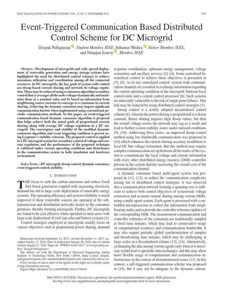 Event-Triggered Communication Based Distributed1 | PDF | Distributed ...