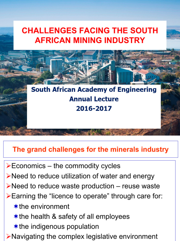 South African Mining Industry Challenges | PDF | Mining | Mill (Grinding)