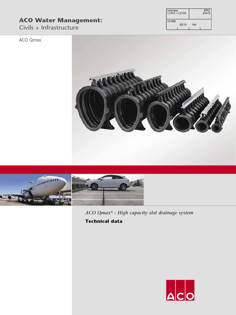 ACO Qmax Broschyr en 469635 | PDF | Stormwater | Concrete