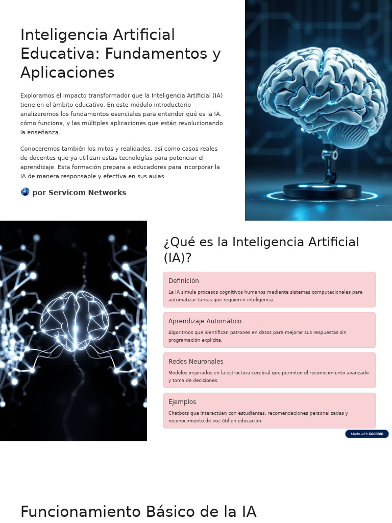 IA en Educación: Fundamentos y Usos | PDF | Inteligencia artificial ...