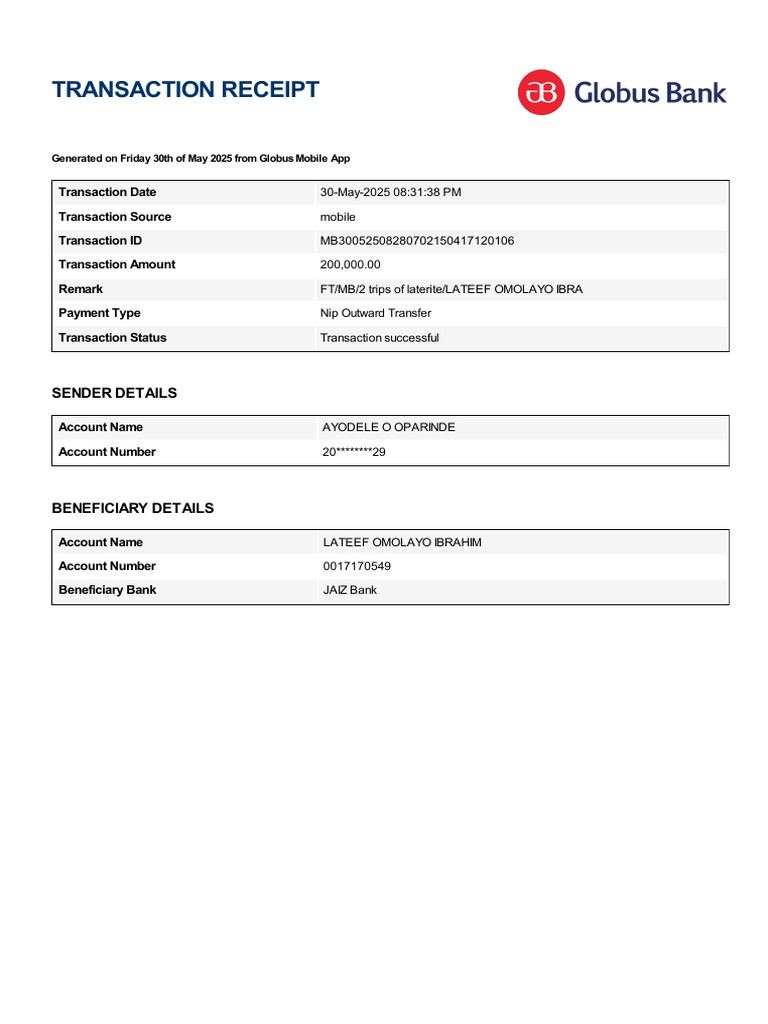 Receipt 201060530202852 | PDF