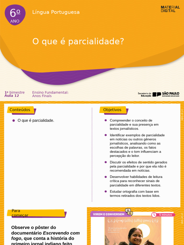 Análise da Parcialidade em Jornalismo | PDF | Jornalismo