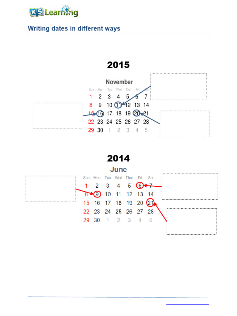 Reading Dates for Third Graders | PDF