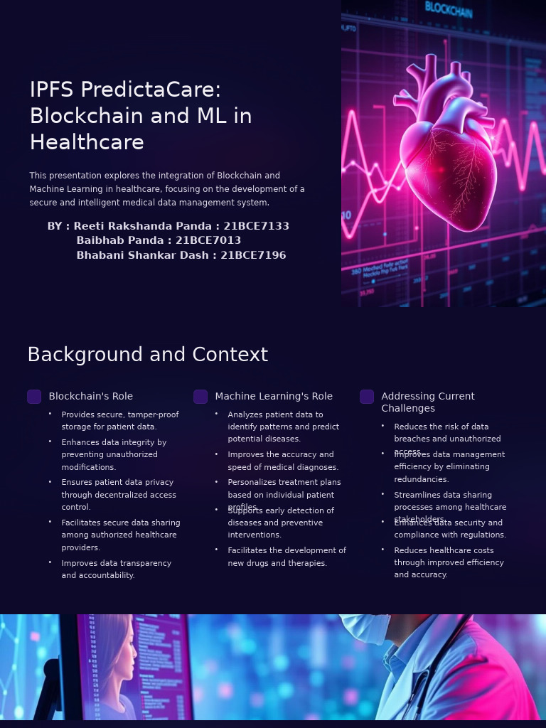 Blockchain & ML for Healthcare Data Management | PDF | Machine Learning ...