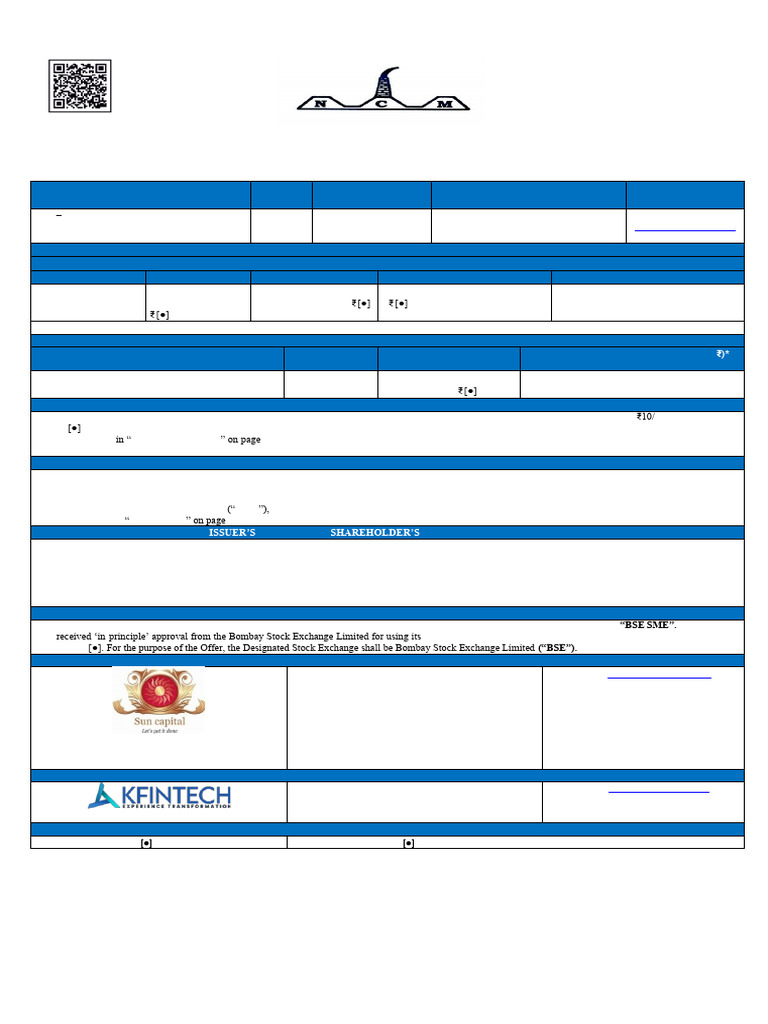 Nilachal Draft Prospectus | PDF | Investing | Equity (Finance)