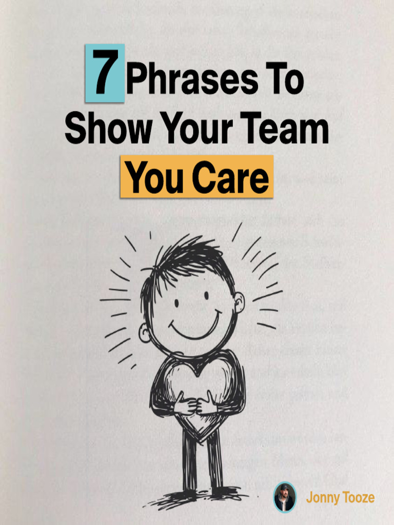 7 Phrases To Show Your Team You Care | PDF