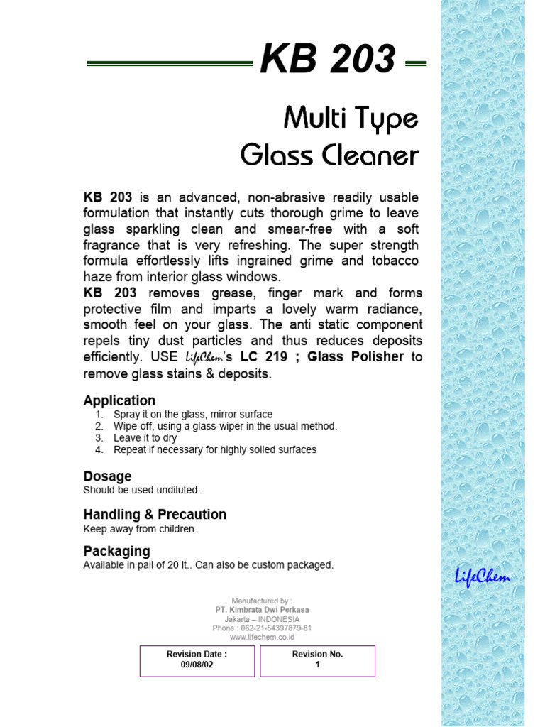 Brosur KB203 PDF