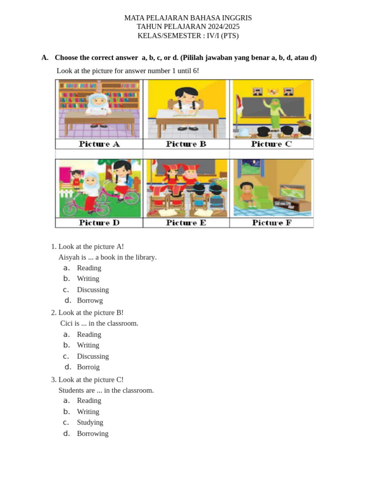 Classroom Activities in English Lesson | PDF