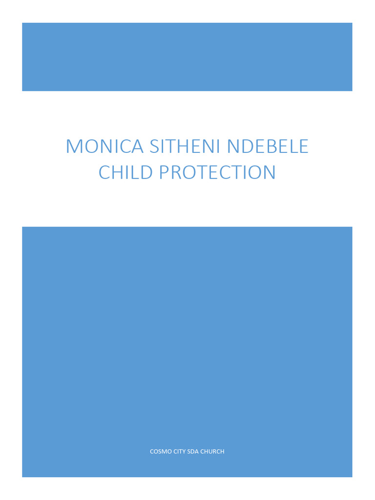 Child Protection in SDA Church Ministry | PDF | Disciplines | Violence