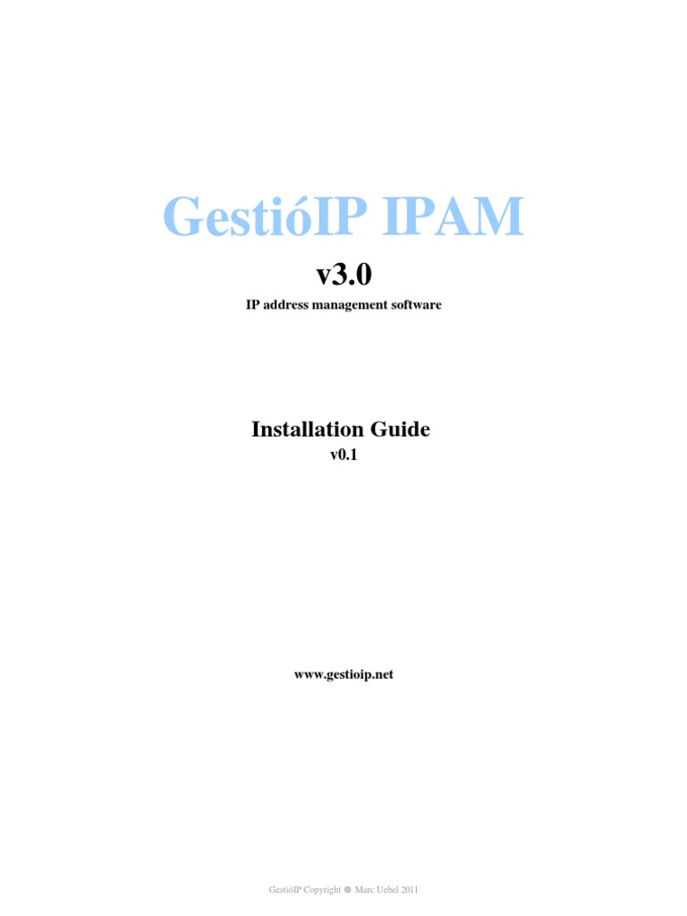 GestioIP 3.0 Installation Guide | PDF | Apache Http Server | Perl