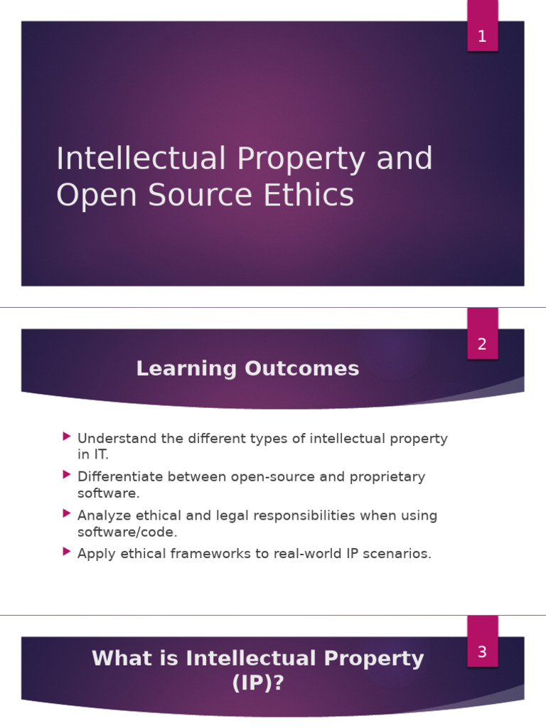 IP and Open Source Ethics Explained | PDF | Intellectual Property ...