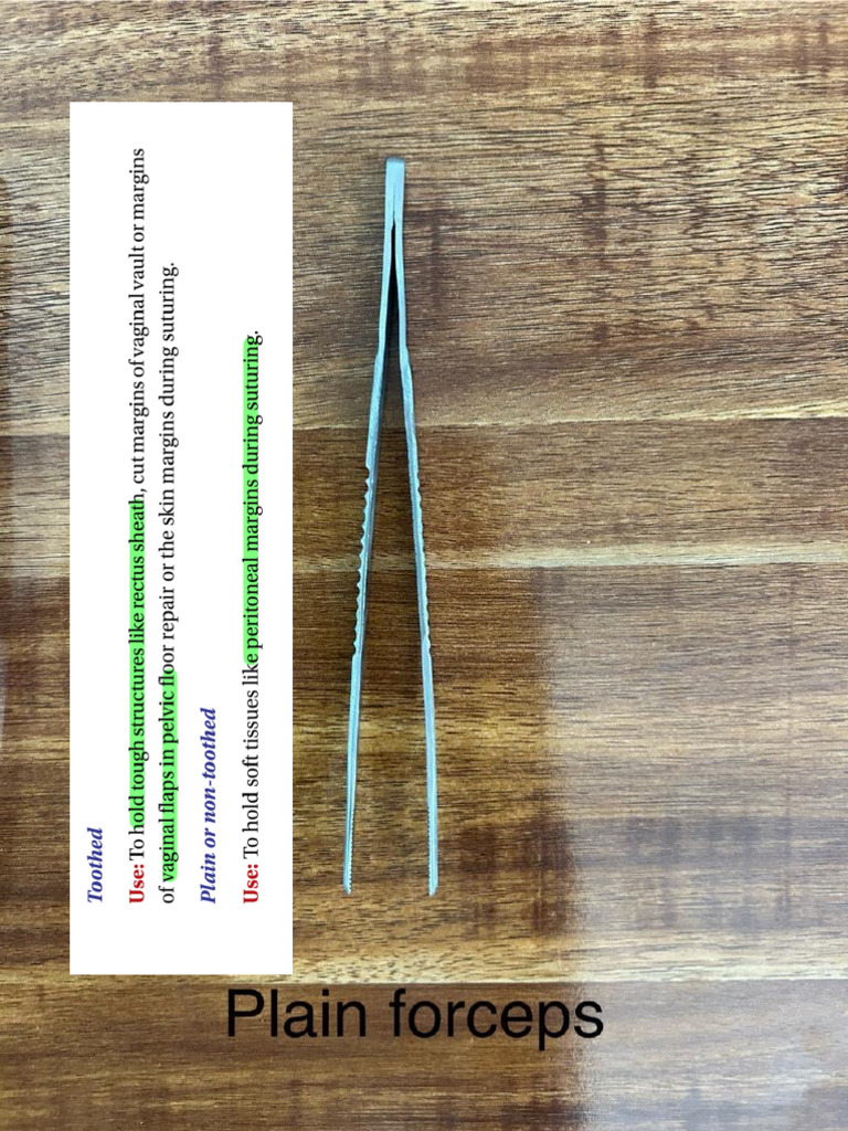 Langenbeck's Retractor & Forceps in OB-GYN | PDF