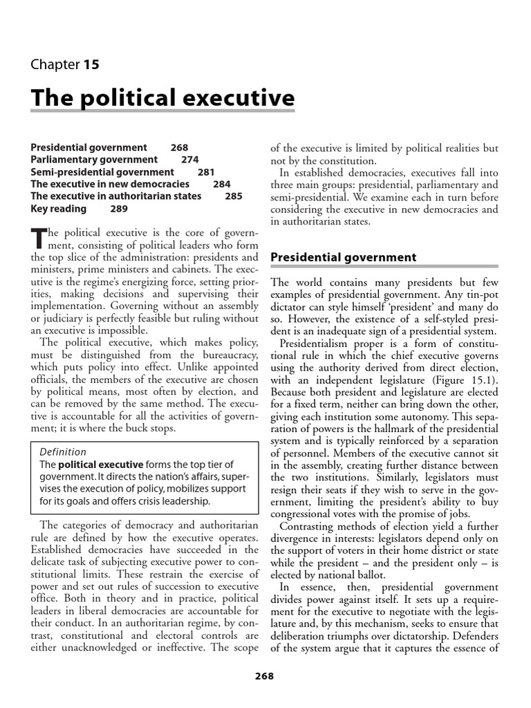 07 Hague, Harrop - Pol Executives-1 | PDF | American Government ...