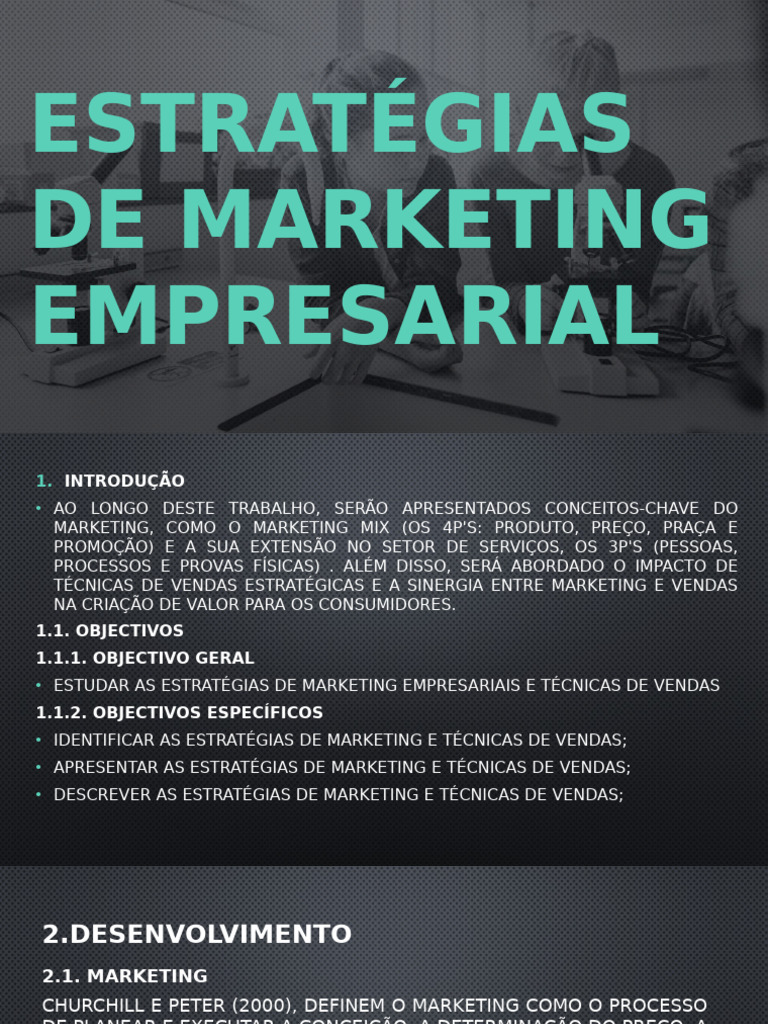 Estratégias de Marketing Empresarial - 025849 | PDF | Marketing ...