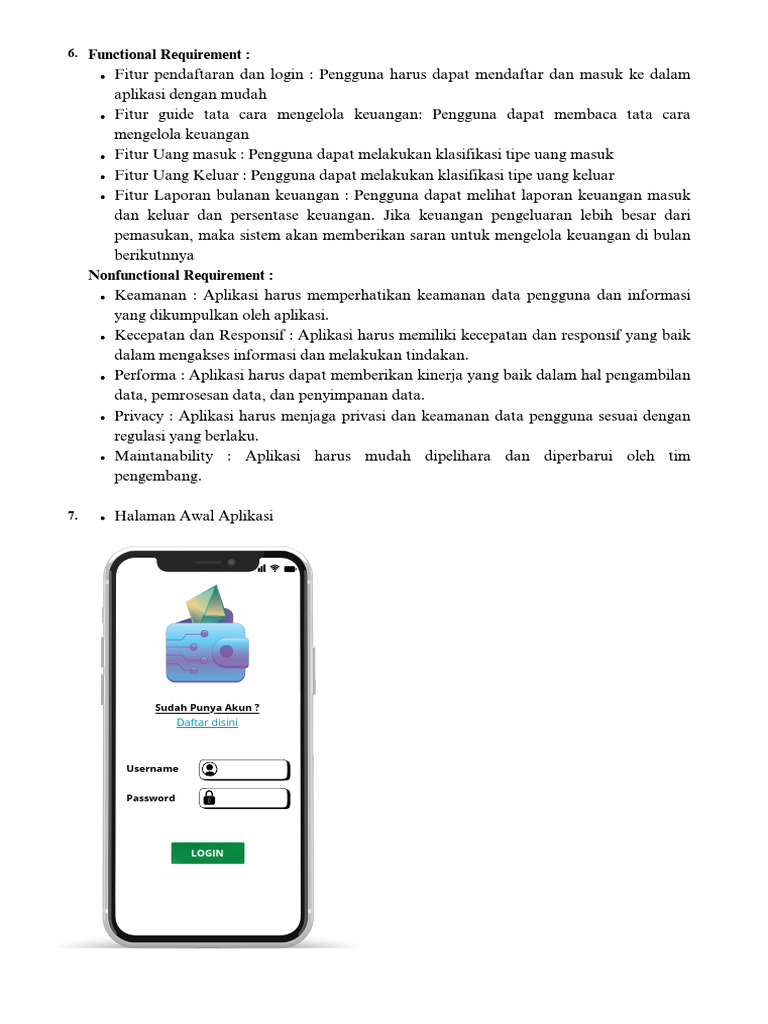 Fitur Utama Aplikasi Pengelola Keuangan | PDF