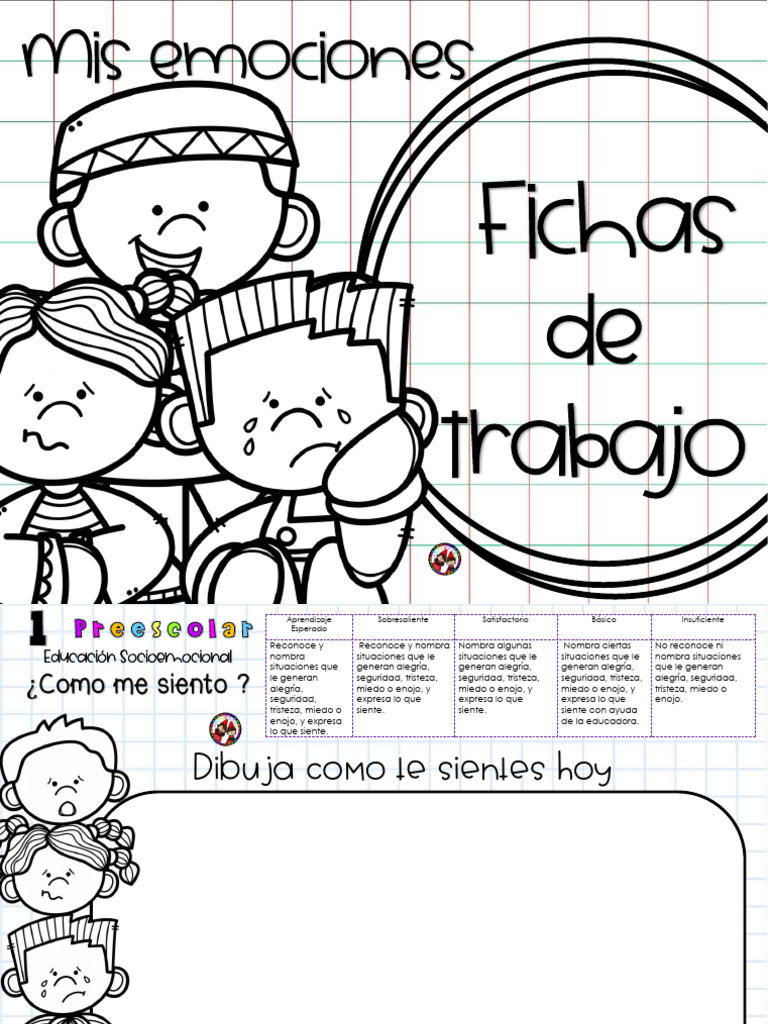 Fichas de Trabajo: Emociones y Matemáticas | PDF | Las emociones ...