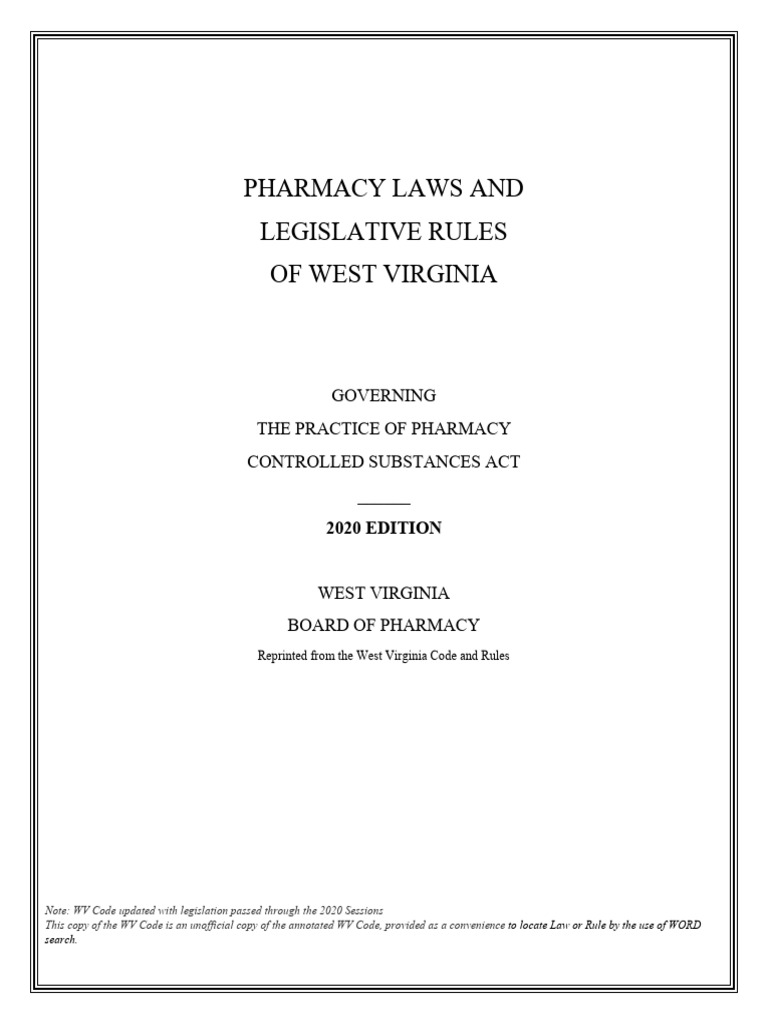 Pharmacy Rule Book | PDF | Pharmacy | Medical Prescription