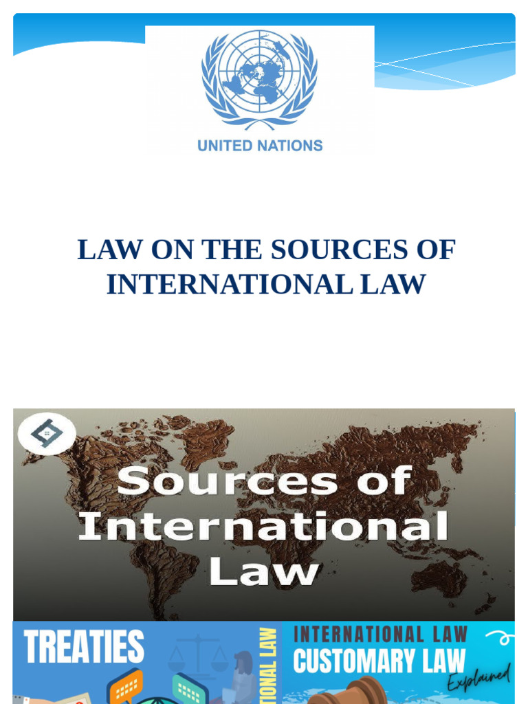 Sources of International Trade Law | PDF | Treaty | International Law