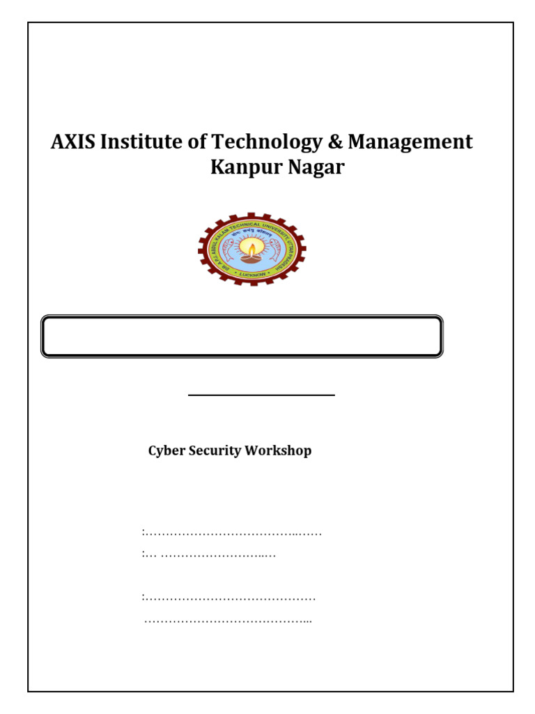 Cyber Security Workshop Lab Manual BCS 453 | PDF | World Wide Web ...